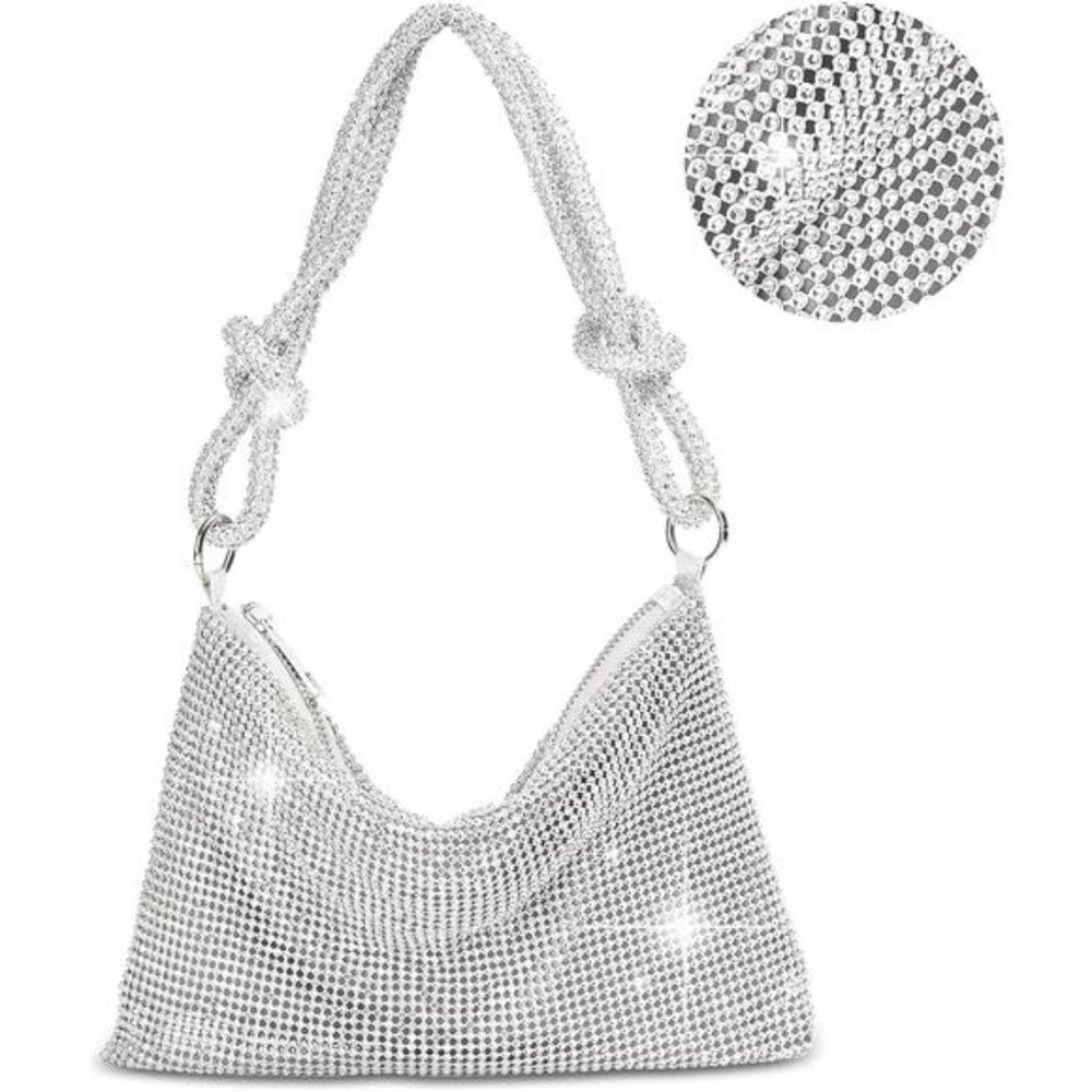 NEW With Tags Silver Purse Purse Silver Clutch Sparkly Purse Evening Bag